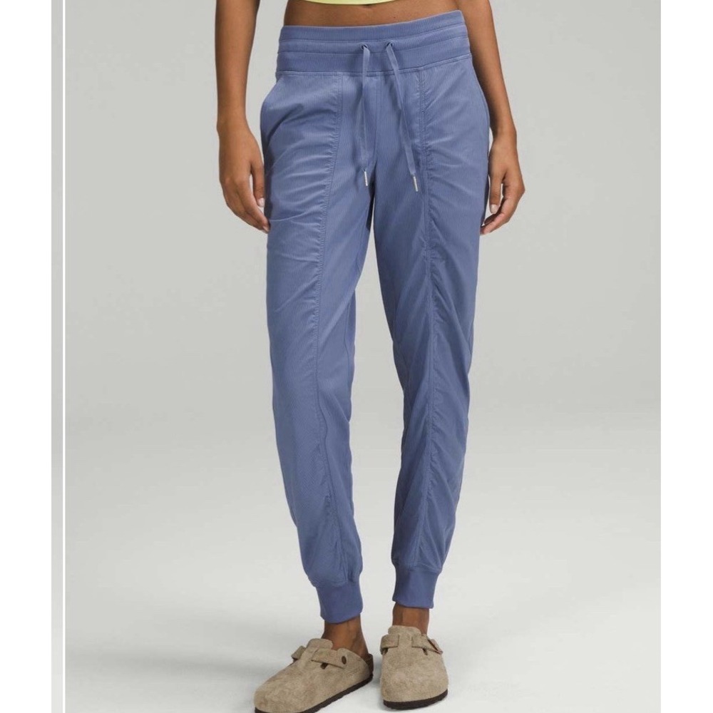 Lululemon Dance Studio Jogger Pants Water Drop Blue Drawstring Women's Size 4